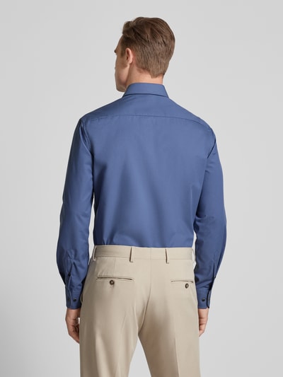 Eterna Modern fit zakelijk overhemd met borstzak Koningsblauw - 5