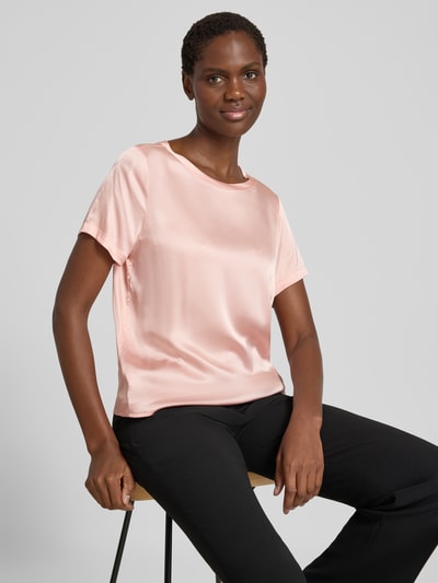 Christian Berg Woman Selection Blusenshirt aus Satin mit Rundhalsausschnitt Hellrosa 3