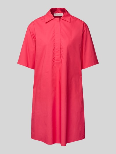 Christian Berg Woman Knielange overhemdjurk met 1/2-mouwen Fuchsia - 2