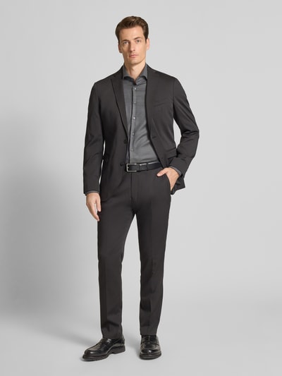 s.Oliver BLACK LABEL Slim fit pantalon met persplooien Zwart - 1