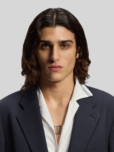 HUGO Slim Fit Sakko aus Baumwoll-Mix Marine 3