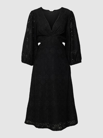 Object Midikleid mit Lochspitze Modell 'Feodora' Black 2