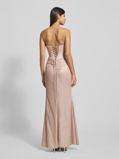 unique Abendkleid mit Glitzer-Mesh Rose 5