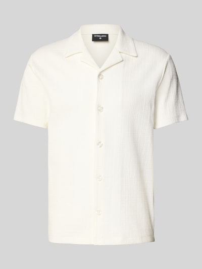 Strellson Regular fit vrijetijdsoverhemd met structuurmotief, model 'Filip' Offwhite - 2