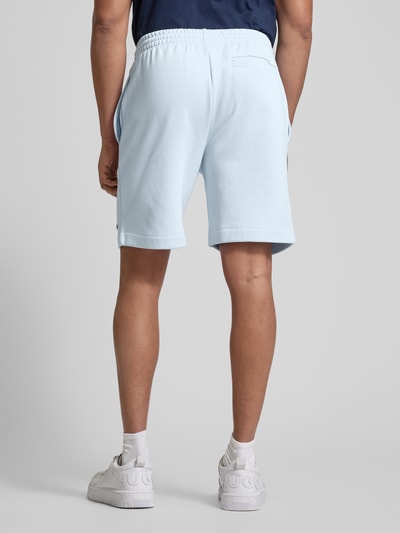 Lacoste Regular Fit Sweatshorts mit elastischem Bund Hellblau 5