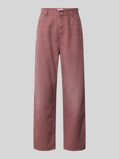 Carhartt Work In Progress Loose fit broek met steekzakken, model 'Brandon' Roze - 2