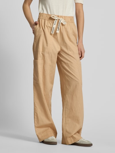 Scotch & Soda Straight Leg Stoffhose mit Beintaschen Sand 4