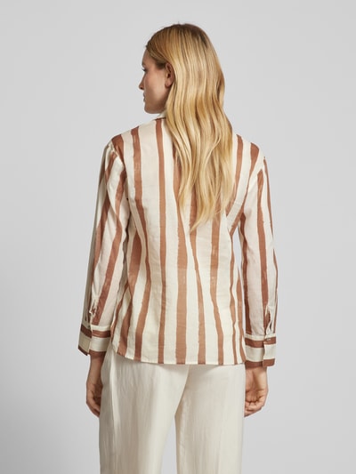 Mango Bluse mit Umlegekragen Beige 5