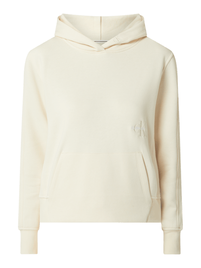 Calvin Klein Jeans Hoodie met geborduurd logo  Zand - 2