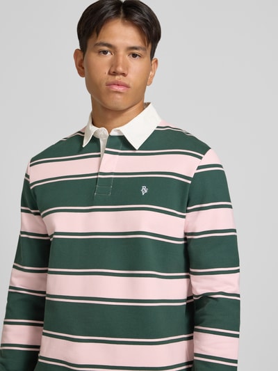 REVIEW Regular Fit Sweatshirt aus Baumwoll-Mix Dunkelgruen 3