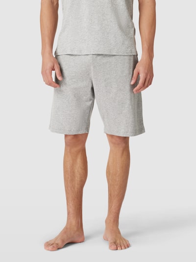 Tommy Hilfiger Sweatshorts met elastische band met logo, model 'JERSEY SHORT' Lichtgrijs gemêleerd - 4