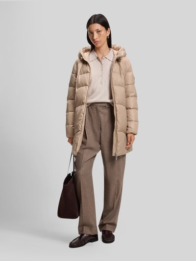 BOSS Daunenjacke mit Taillengürtel Pepula Beige Melange 1