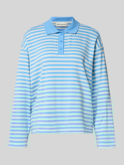 LOLLYS LAUNDRY Regular Fit Poloshirt mit kurzer Knopfleiste Modell 'Moby' Hellblau 2
