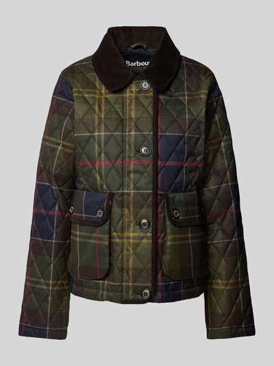 Barbour Jacke mit Umlegekragen Modell 'LOUDON' Oliv 2