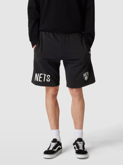 New Era Shorts mit Label-Stitching Black 4