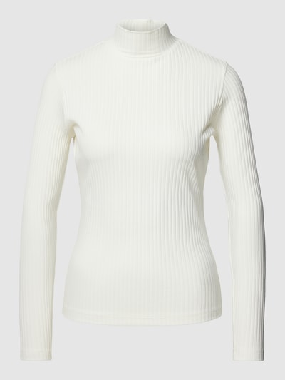 HUGO Longsleeve mit Stehkragen Modell 'Driza' Offwhite 2