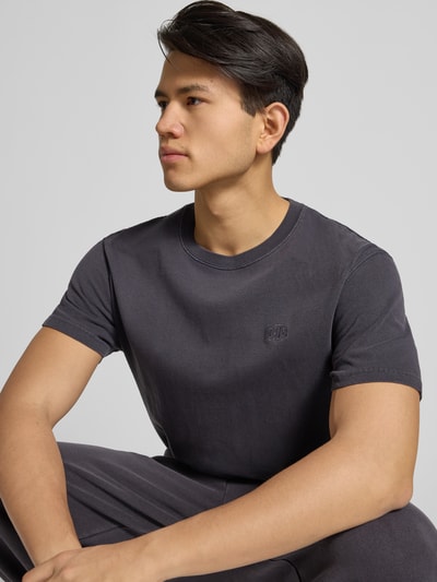 DEUS EX MACHINA T-shirt met labelstitching en ronde hals Zwart - 3