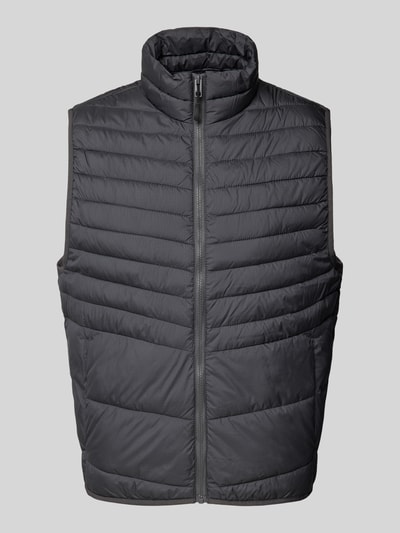 Jack & Jones Bodywarmer met opstaande kraag, model 'STATE' Antraciet - 2