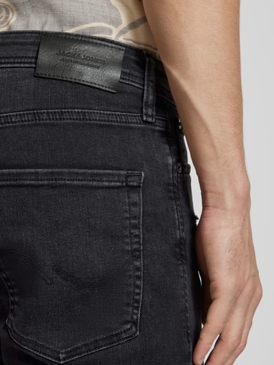Jack & Jones Regular Fit Jeansshorts im 5-Pocket-Design Modell 'RICK' Black 3