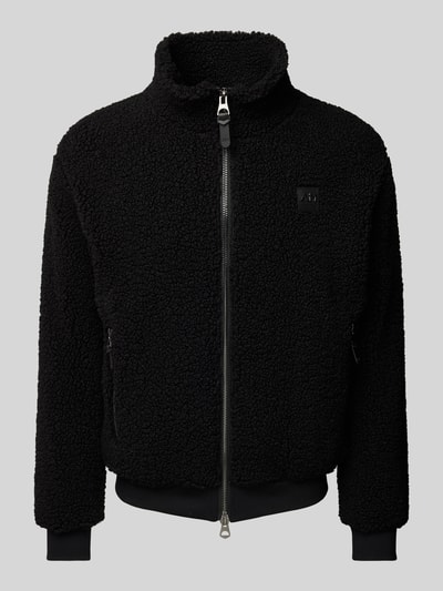 Antony Morato Sweatjacke aus Teddyfell Black 1