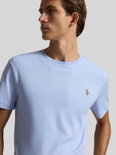 Polo Ralph Lauren regular fit T-shirt van puur katoen Lichtblauw - 3