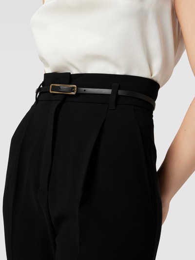 Max Mara Studio Pantalon met persplooien, model 'GHISA' Zwart - 3