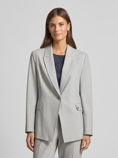 s.Oliver BLACK LABEL Regular Fit Blazer mit Viskose-Anteil Mittelgrau 4