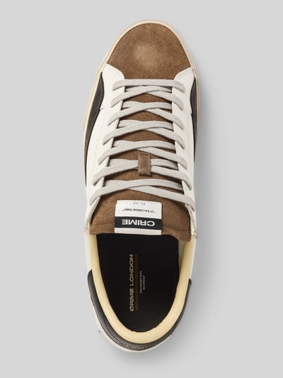 Crime London Sneakers van leer met vetersluiting, model 'DISTRESSED 2.0' Wit - 3