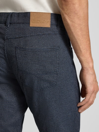 Christian Berg Men Straight Fit Hose mit Eingrifftaschen Marine 3