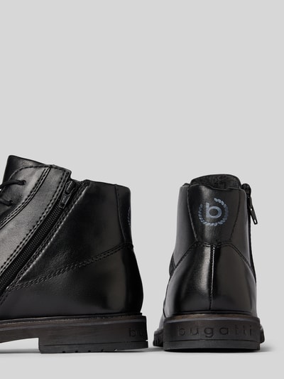 bugatti Boots van leer met ritssluiting, model 'Caj' Zwart - 2