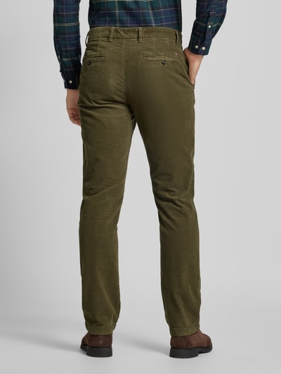 Tommy Hilfiger Regular Fit Cordhose mit Gürtelschlaufen Modell 'DENTON' Oliv 5