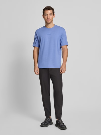 BOSS Green Regular Fit T-Shirt aus reiner Baumwolle Modell 'TEE 10' Blau 1