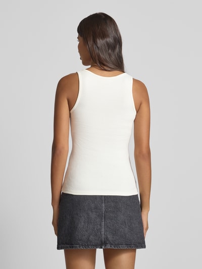 Copenhagen Muse Tanktop mit Applikation Modell 'SIV' Offwhite 5