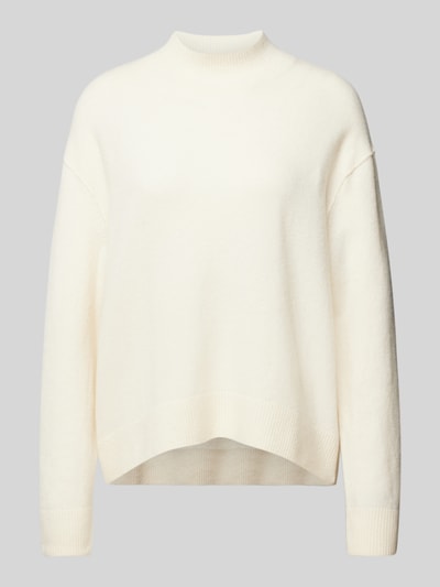 Marc O'Polo Denim Gebreide pullover met opstaande kraag Offwhite - 1