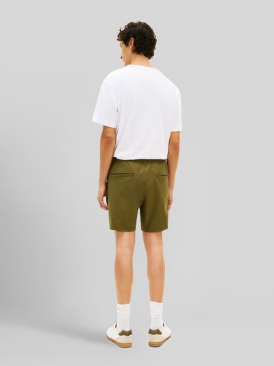 Tommy Hilfiger Regular Fit Shorts aus seesucker Modell 'DOVER' Khaki 5