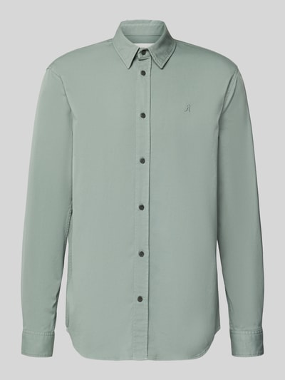 Armedangels Relaxed fit vrijetijdsoverhemd van biologische katoenmix, model 'GIAALO' Lichtgroen - 2