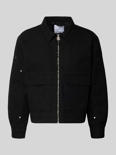 Edwin Jacke aus Wolle mit Pattentaschen Modell 'DOGMA WORK JACKET' Black 2