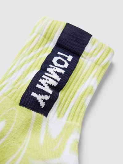 Tommy Jeans Socken mit Allover-Muster Neon Gelb 2