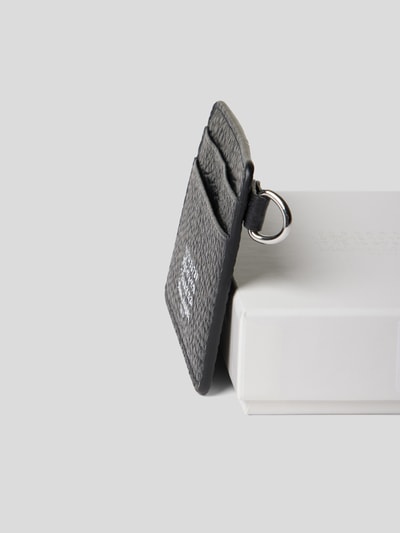 Maison Margiela Karten-Etui in Reptil-Optik Schwarz 3