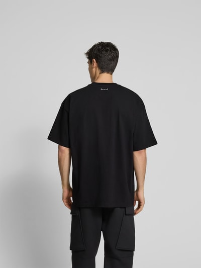 ISNURH Oversized T-Shirt mit Label-Detail Black 5
