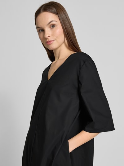 Christian Berg Woman Tunikakleid mit V-Ausschnitt und Eingrifftaschen Black 3