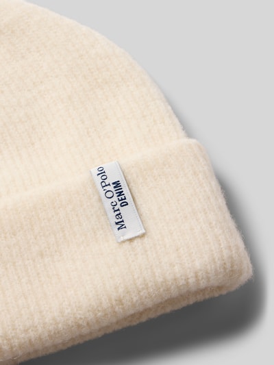 Marc O'Polo Denim Beanie met alpaca en scheerwol Offwhite - 2