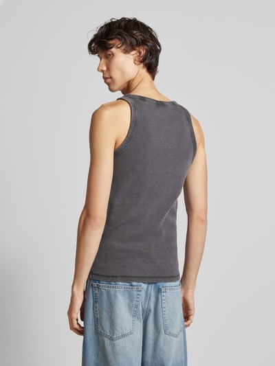 Jack & Jones Tanktop in Ripp-Optik Modell 'CONCRETE WASHED' Anthrazit 5