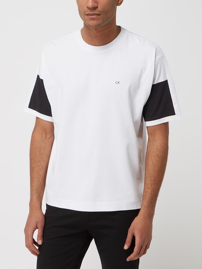 CK Calvin Klein T-shirt z bawełny  Biały 4