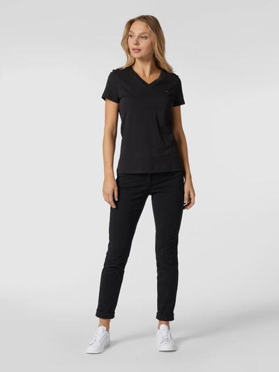 Luisa Cerano Skinny-fit jeans met omslag Zwart - 1