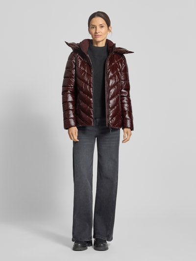 Christian Berg Woman Selection Steppjacke mit Kapuze und Reißverschluss Dunkelbraun 1