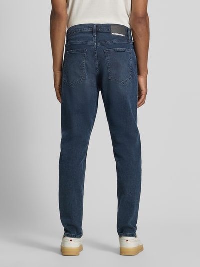 ARMEDANGELS tapered fit jeans van mix van katoen en lyocell model 'AARJO TARPA' Donkerblauw - 5