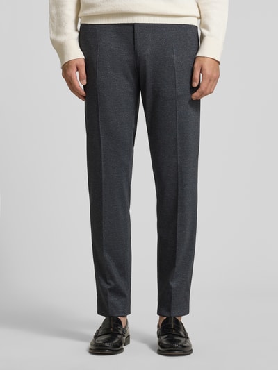 JOOP! Collection Straight fit stoffen broek van viscosemix, model 'Bennet' Donkerblauw - 4