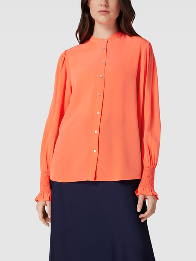 tonno & panna Blouse in effen design, model 'Cilla' Neon rood - 4