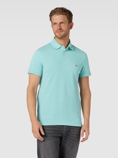 Tommy Hilfiger Koszulka polo o kroju slim fit ze wzorem w paski model ‘1985’ Jasnoturkusowy 4